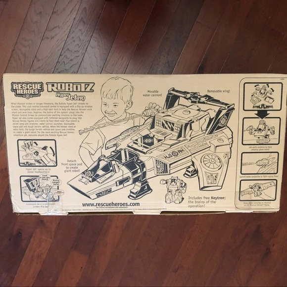 Rescue Heroes ROBOTZ HyperJet Exclusive Bonus C.D. Moon Figure Factory Sealed - Picture 5 of 11